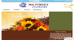 Desktop Screenshot of 38thstreetflowers.com